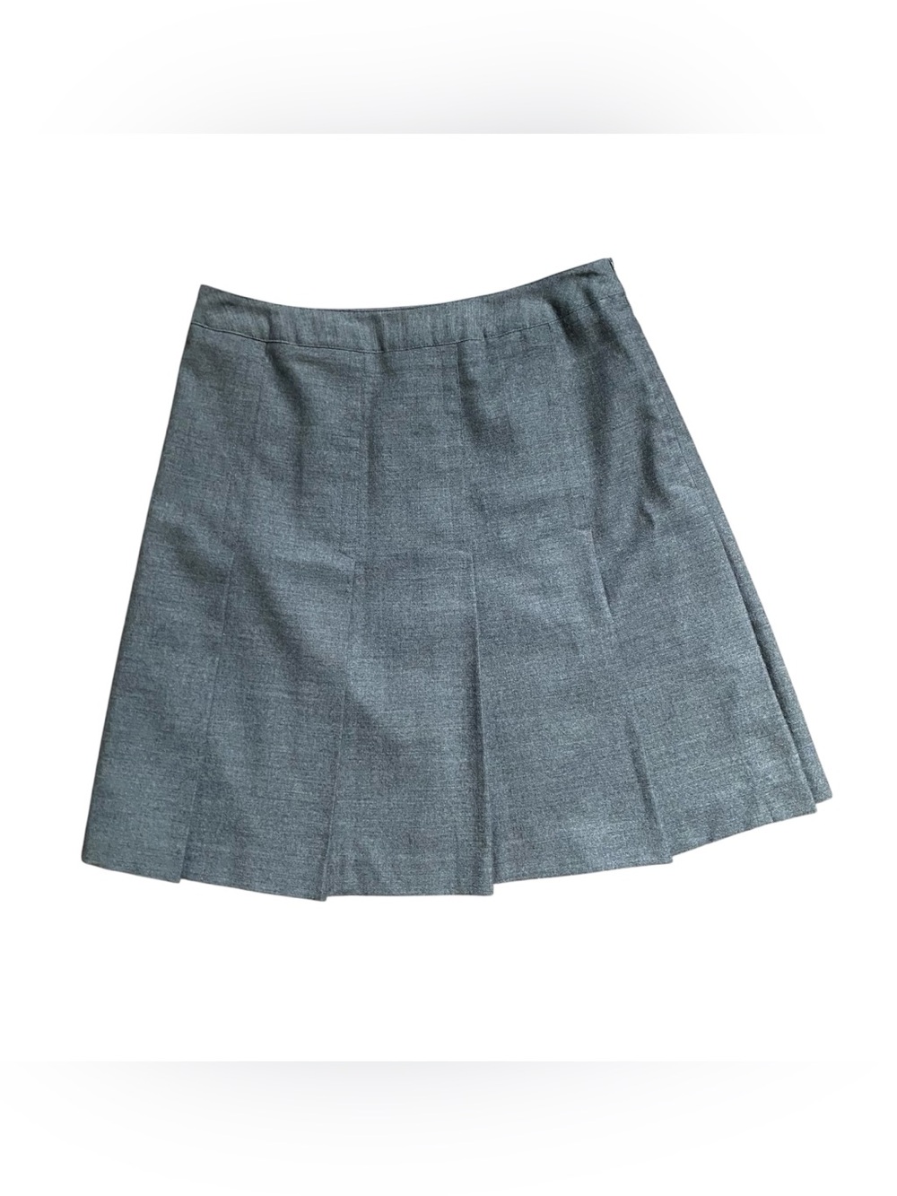 Chadwick’s 100% Wool Pleated Skirt Women’s 10 Gray